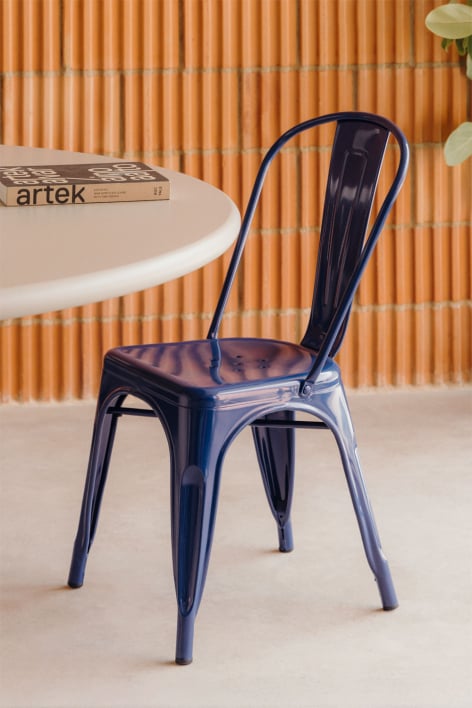 Lix stackable dining chair - Navy Blue