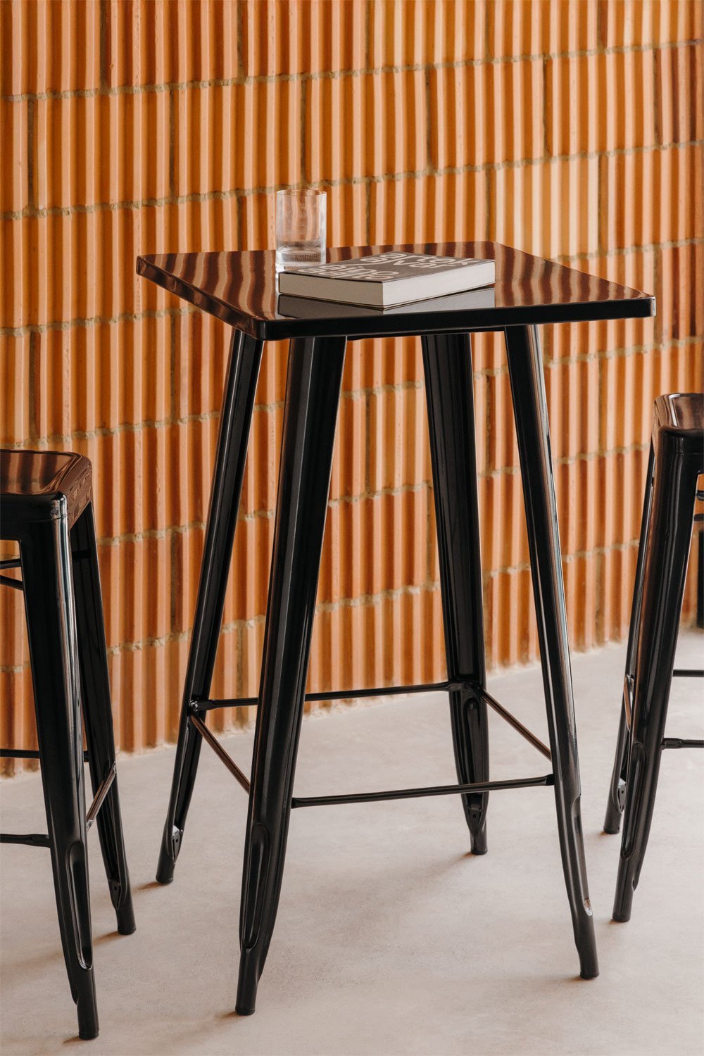 Square Steel High Table (60x60 cm) LIX, gallery image 1