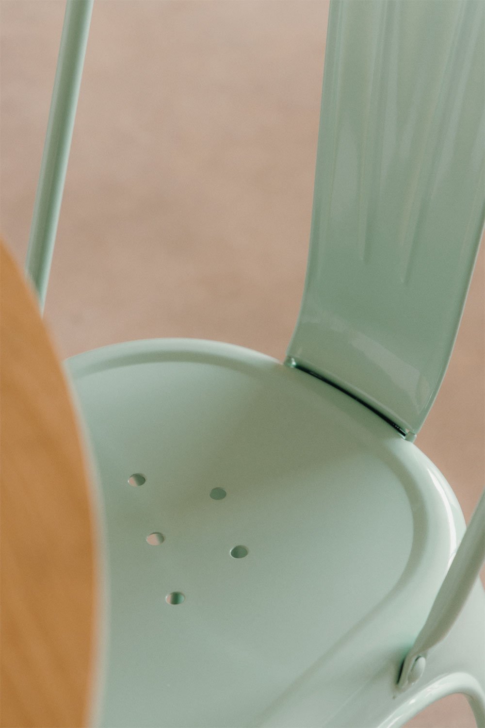 Pack of 4 Lix stackable dining chairs, gallery image 2