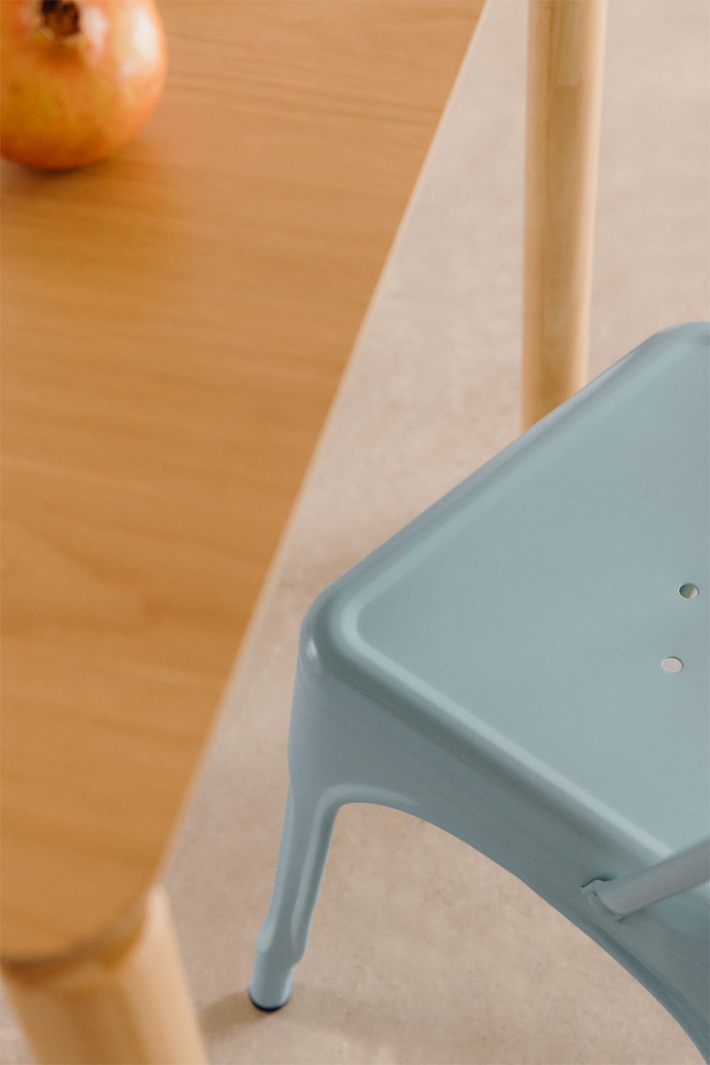 Pack of 4 Lix stackable dining chairs, gallery image 2