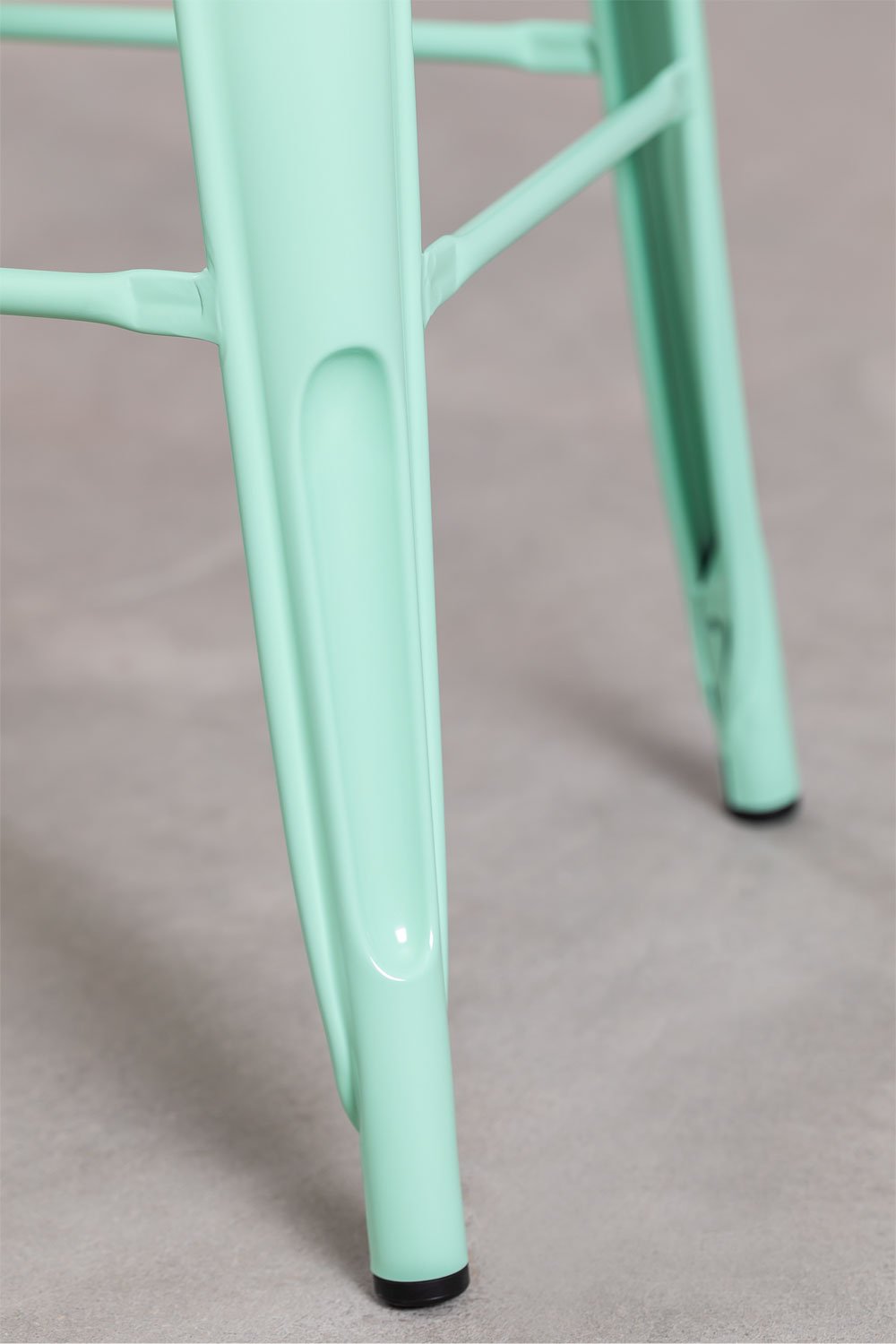 2-Pack high stools 75 cm in mint green steel Lix, gallery image 7