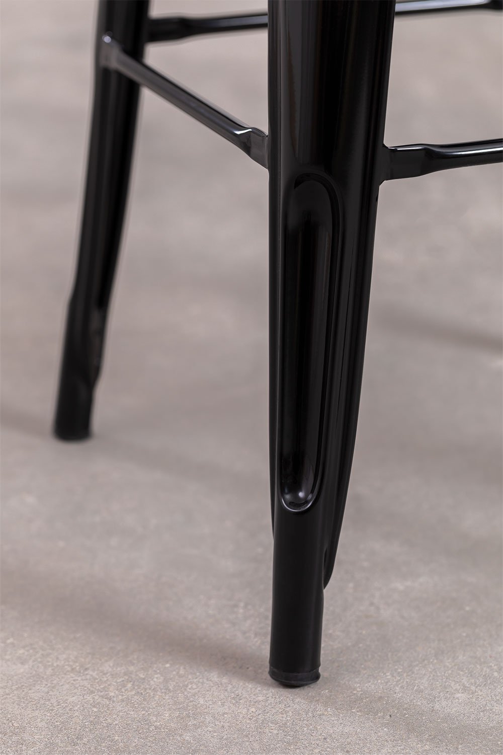 Pack of 4 stackable high stools in Lix steel, gallery image 7