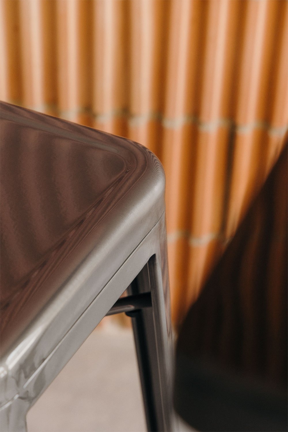 Stackable high stool in Lix steel, gallery image 2