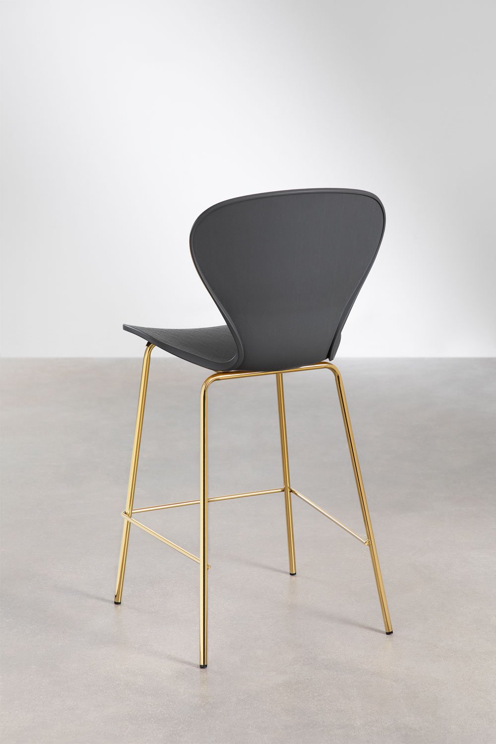 High stool 65 cm dark grey and gold iron legs Uit, gallery image 3