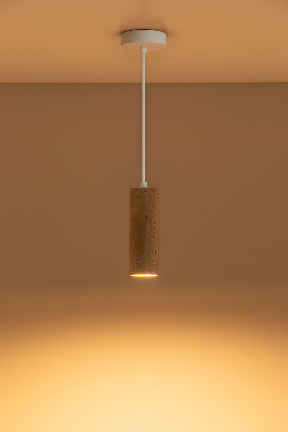 Davise Ø6.5 cm Travertine Pendant Ceiling Lamp, gallery image 4