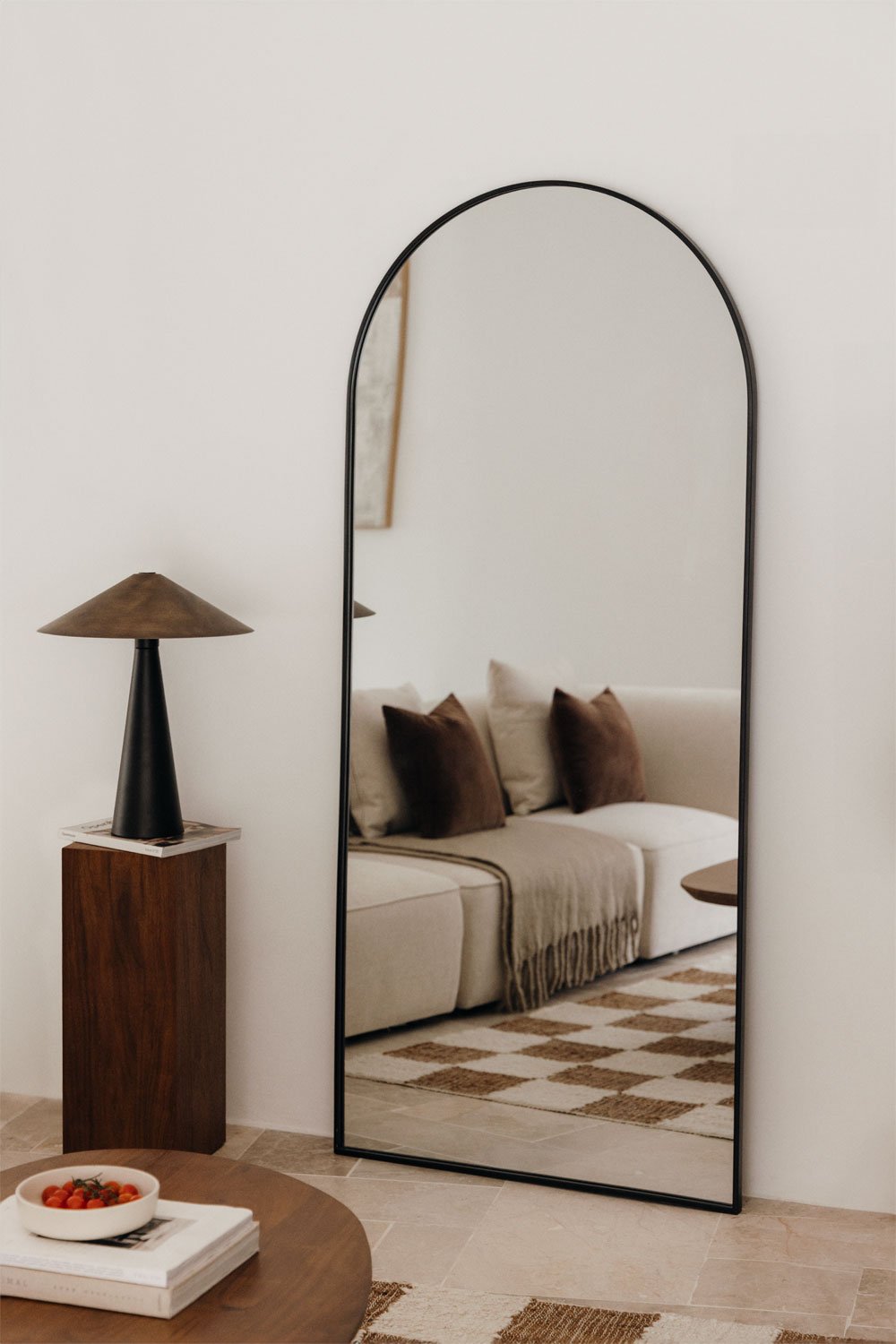Wall mirror 50x150 cm in aluminum Naruvy, gallery image 1