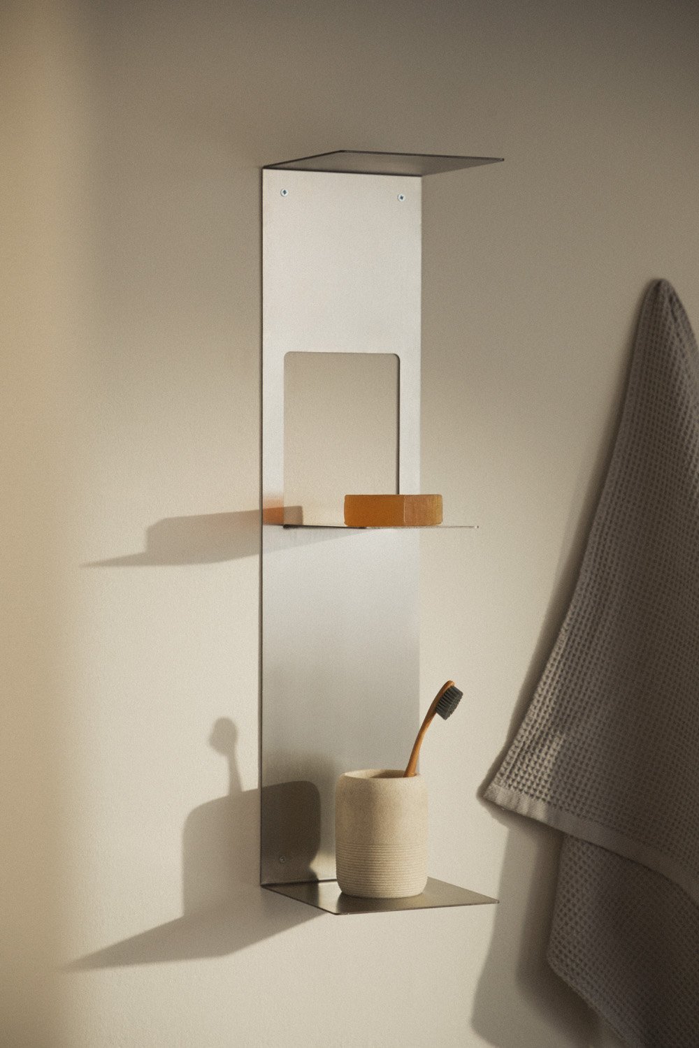 Panya 3-shelf stainless steel shelving unit, gallery image 1