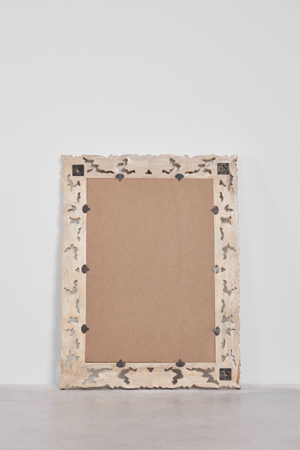 Rectangular wall mirror in mango wood Arnas, gallery image 6