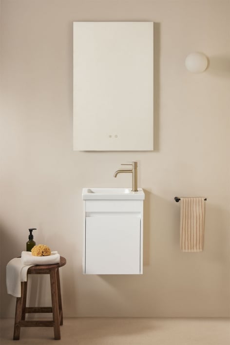 Narek wooden bathroom furniture set with integrated sink