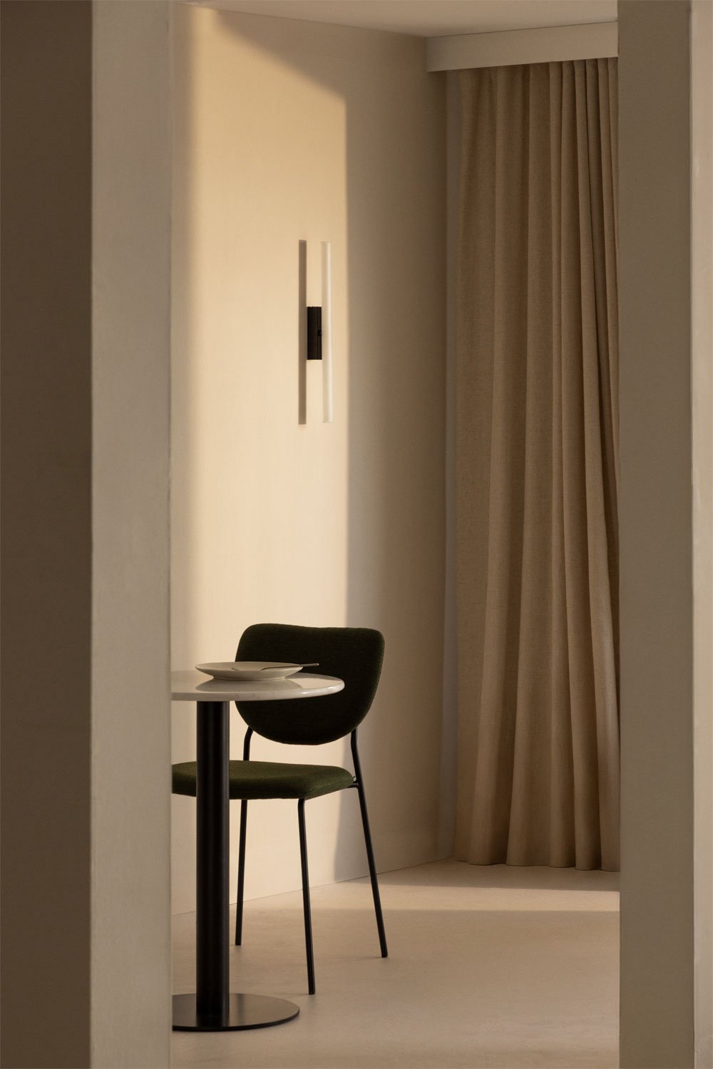 Ziraivo stainless steel LED wall light, gallery image 1