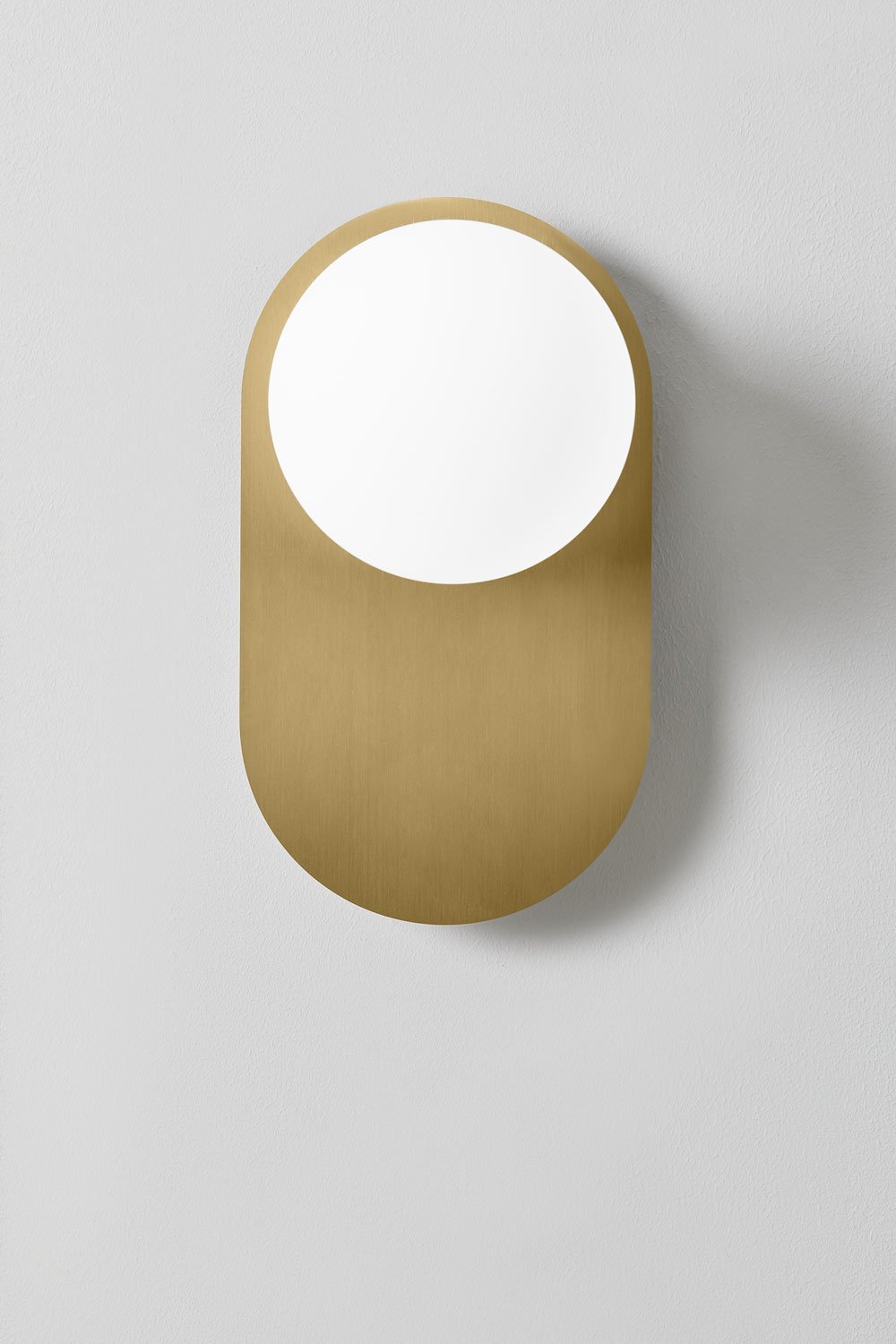 Nacariel stainless steel and glass wall light, gallery image 3