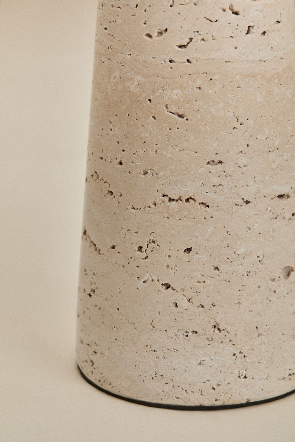 Davise travertine table lamp base, gallery image 3
