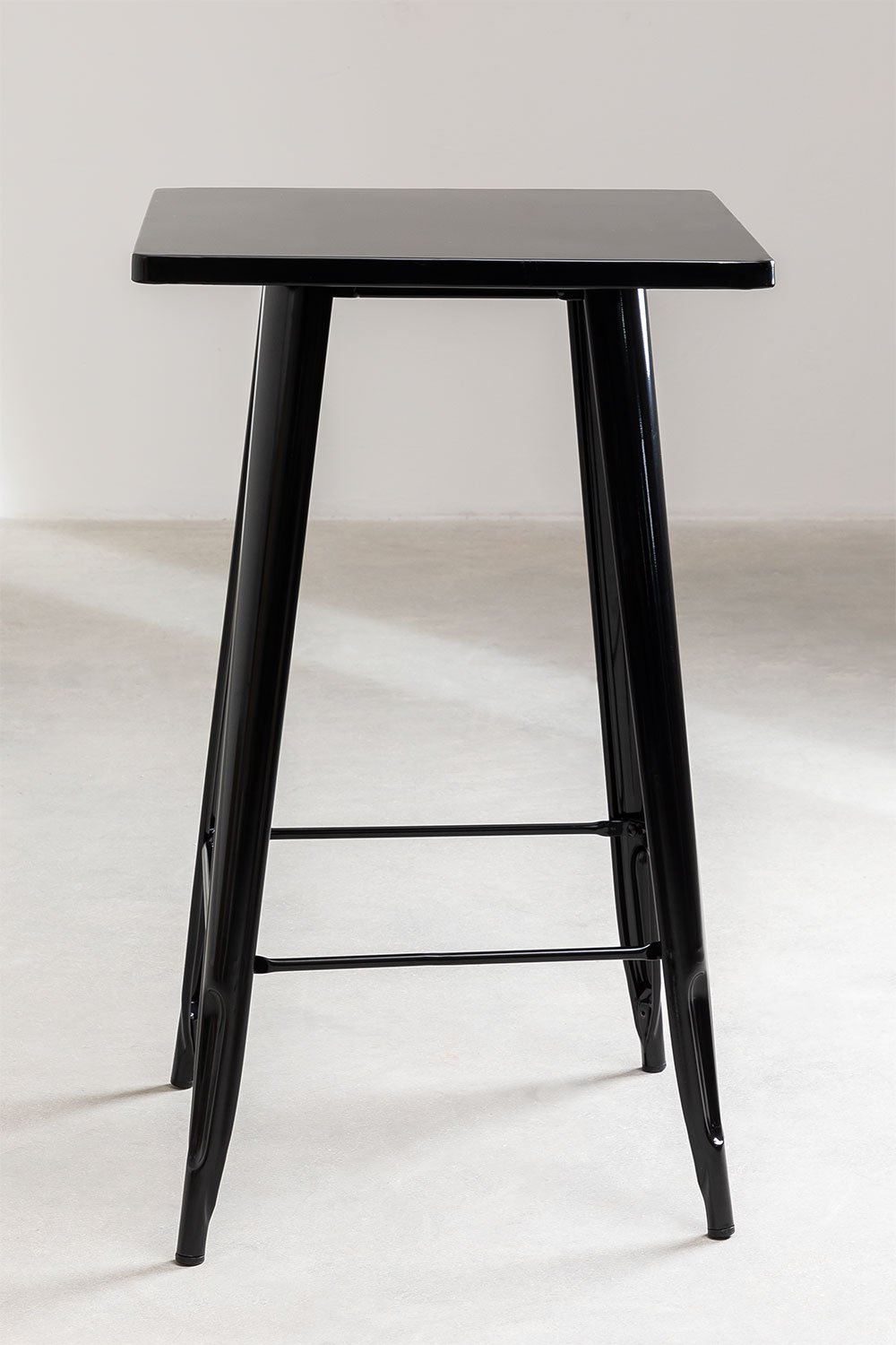 Square high table 60x60 cm in Lix steel, gallery image 4