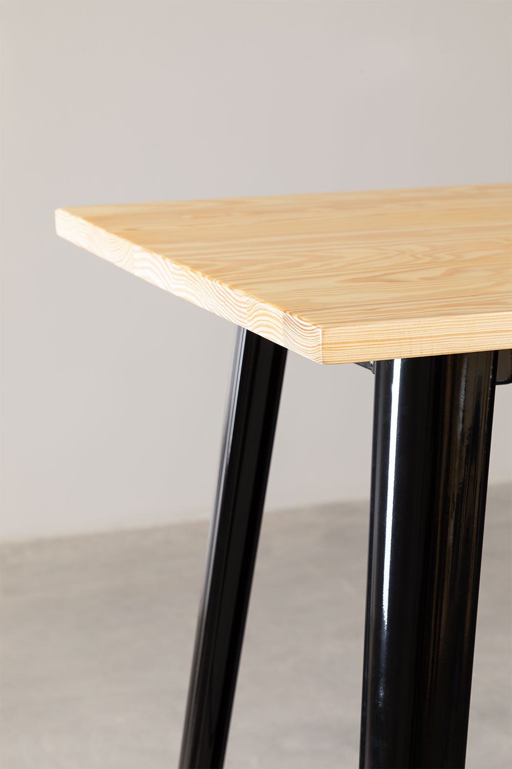 Square high table 60x60 cm in Lix steel, gallery image 3