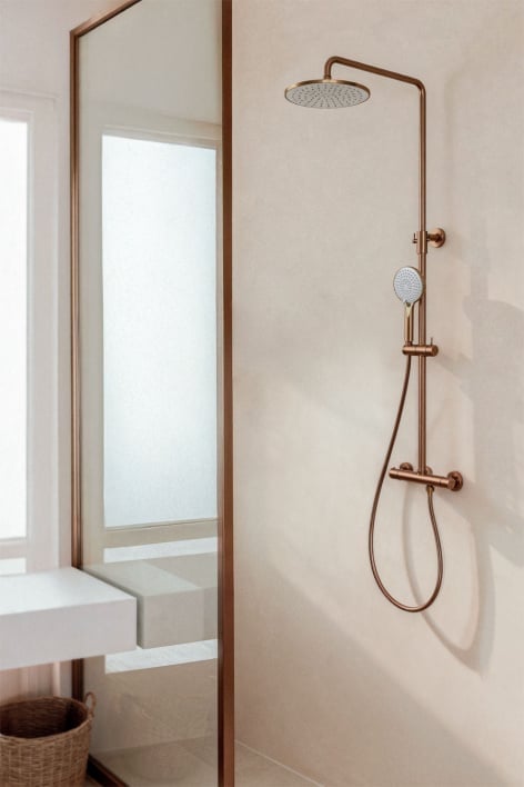 Orveta brass thermostatic shower column