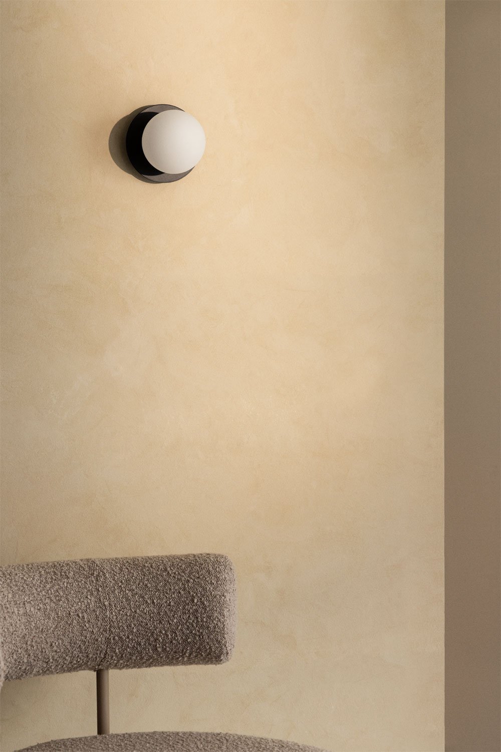Anine iron and glass wall sconce, gallery image 1