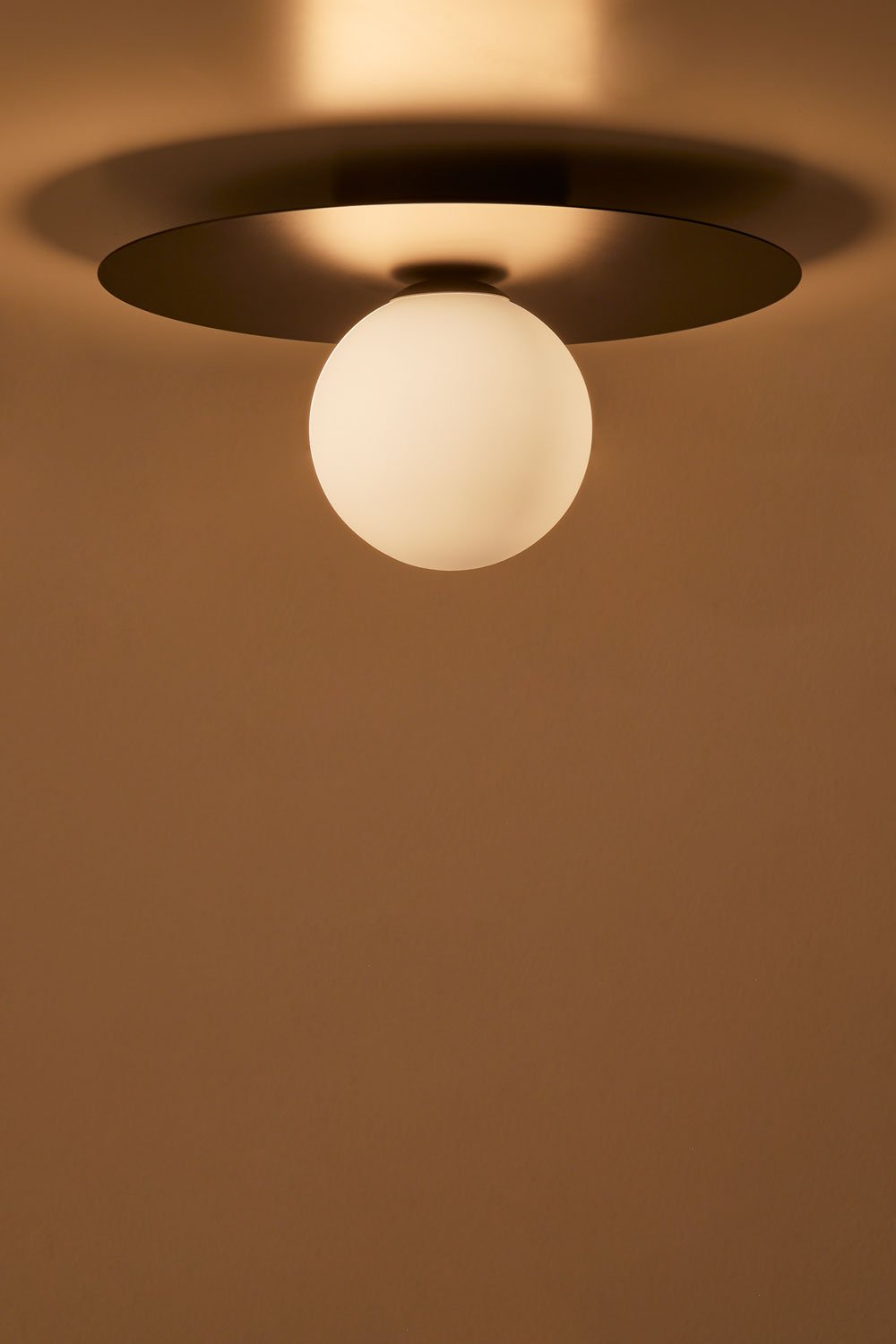 Anine iron and glass ceiling lamp, gallery image 2