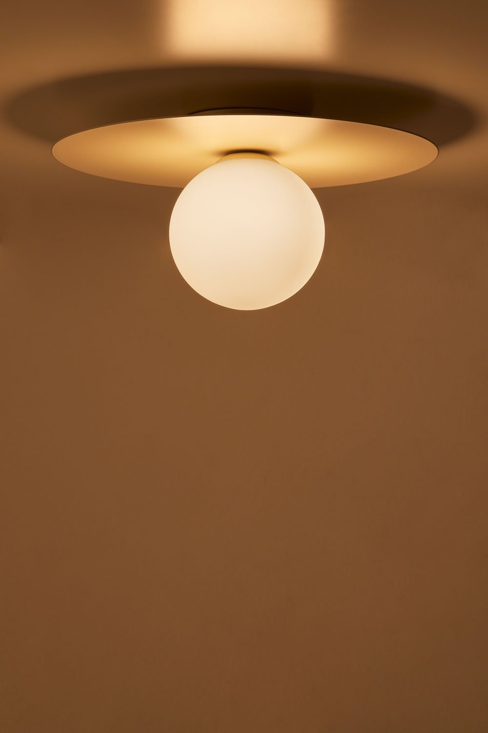 Anine iron and glass ceiling lamp, gallery image 2