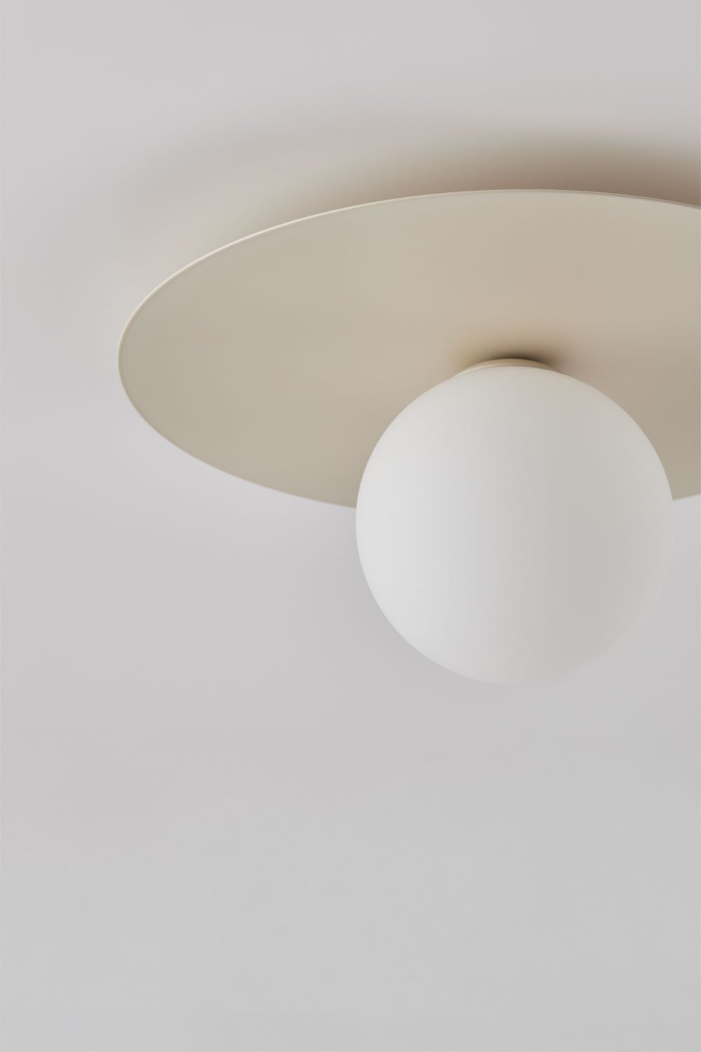 Anine iron and glass ceiling lamp, gallery image 4