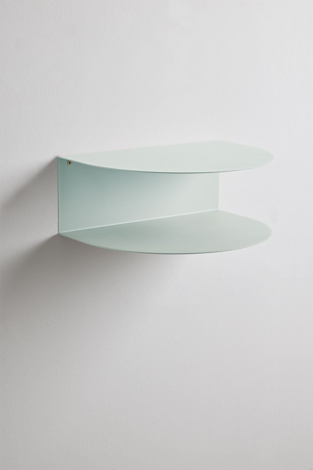 Taifa floating nightstand in stainless steel, gallery image 1