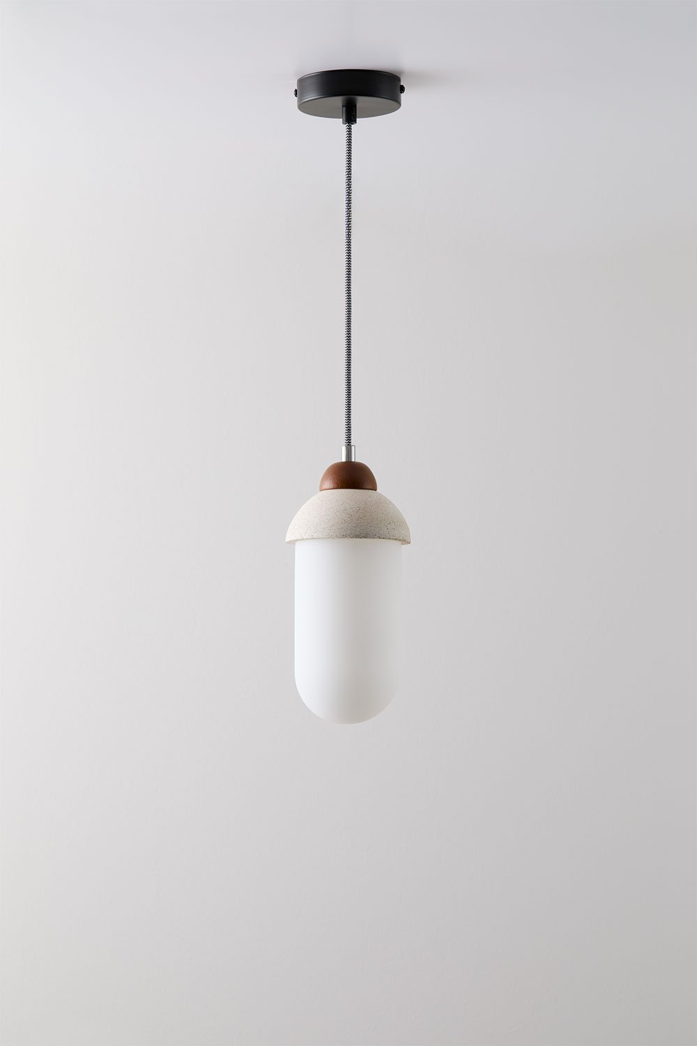 Dotsie cement ceiling lamp, gallery image 2
