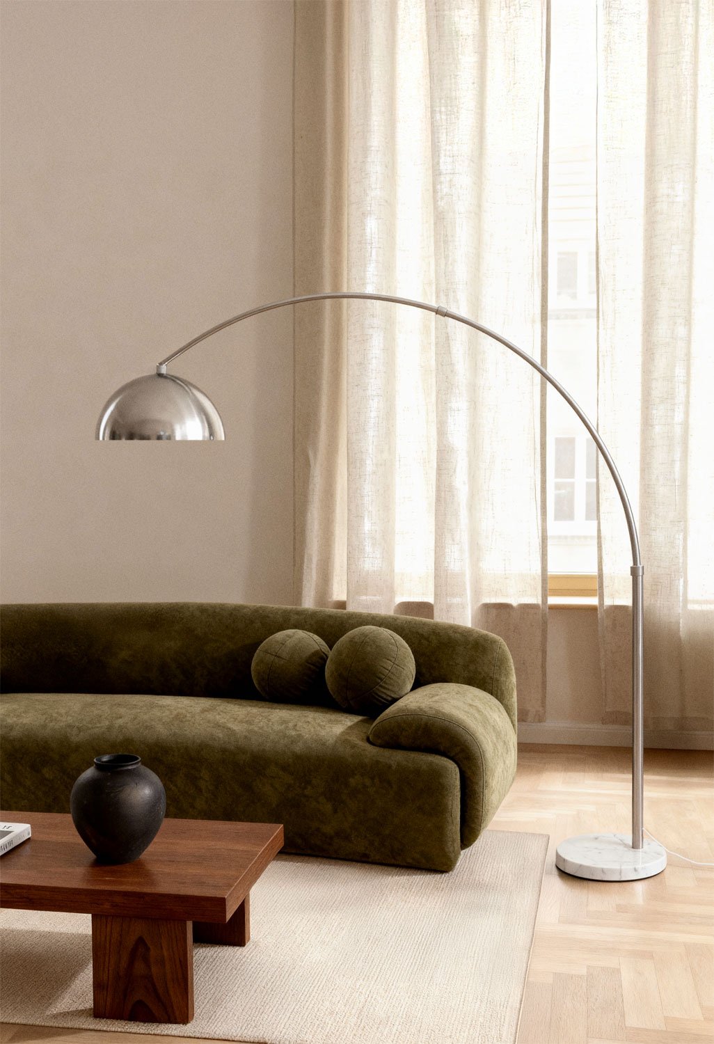 Diala iron floor lamp, gallery image 1