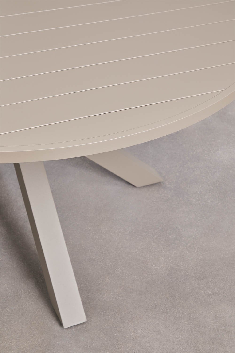 Barces extendable aluminum dining table 145-200x145 cm, gallery image 4