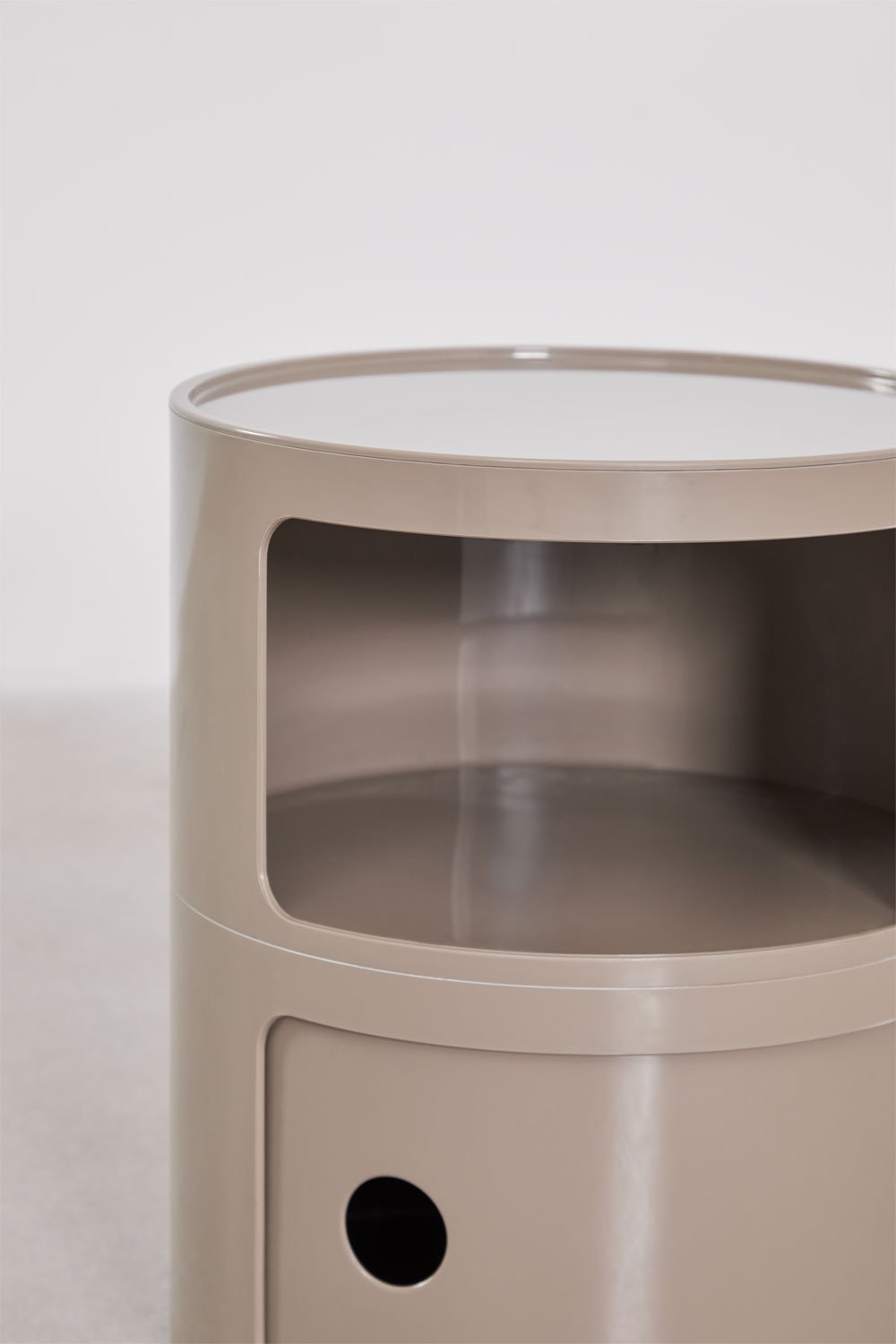 Babel round side table with shelves, gallery image 6