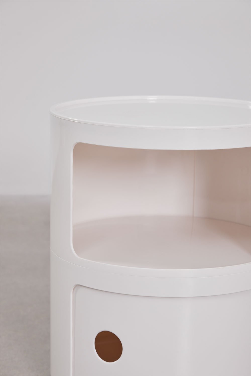 Babel round side table with shelves, gallery image 5