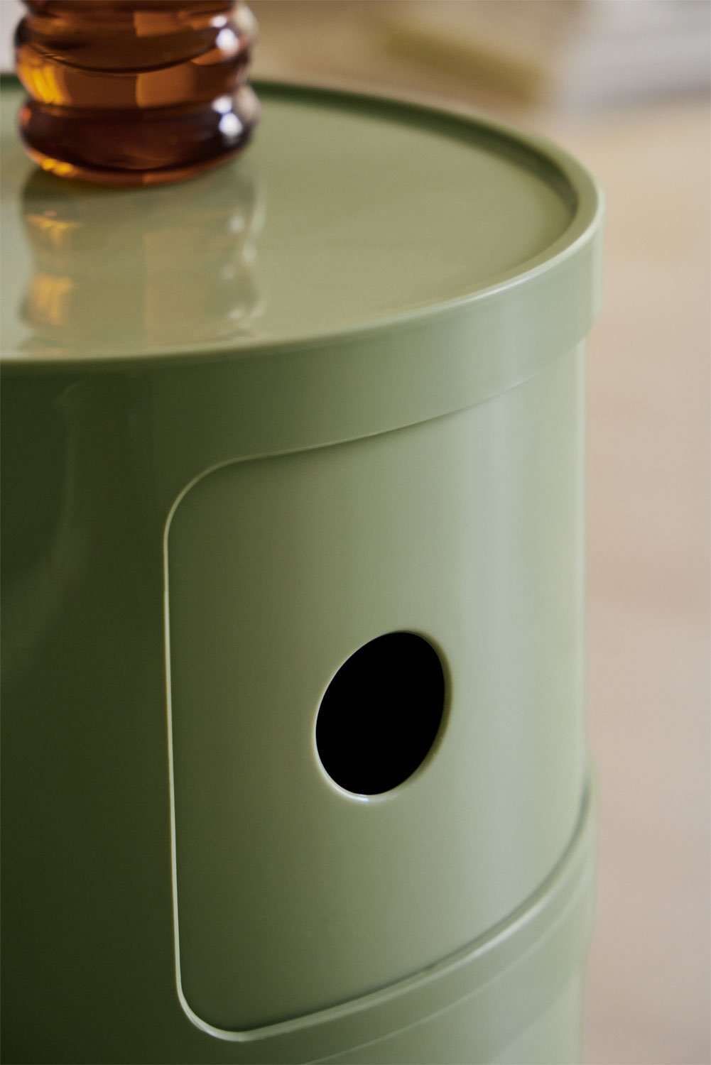 Babel round side table with shelves, gallery image 2