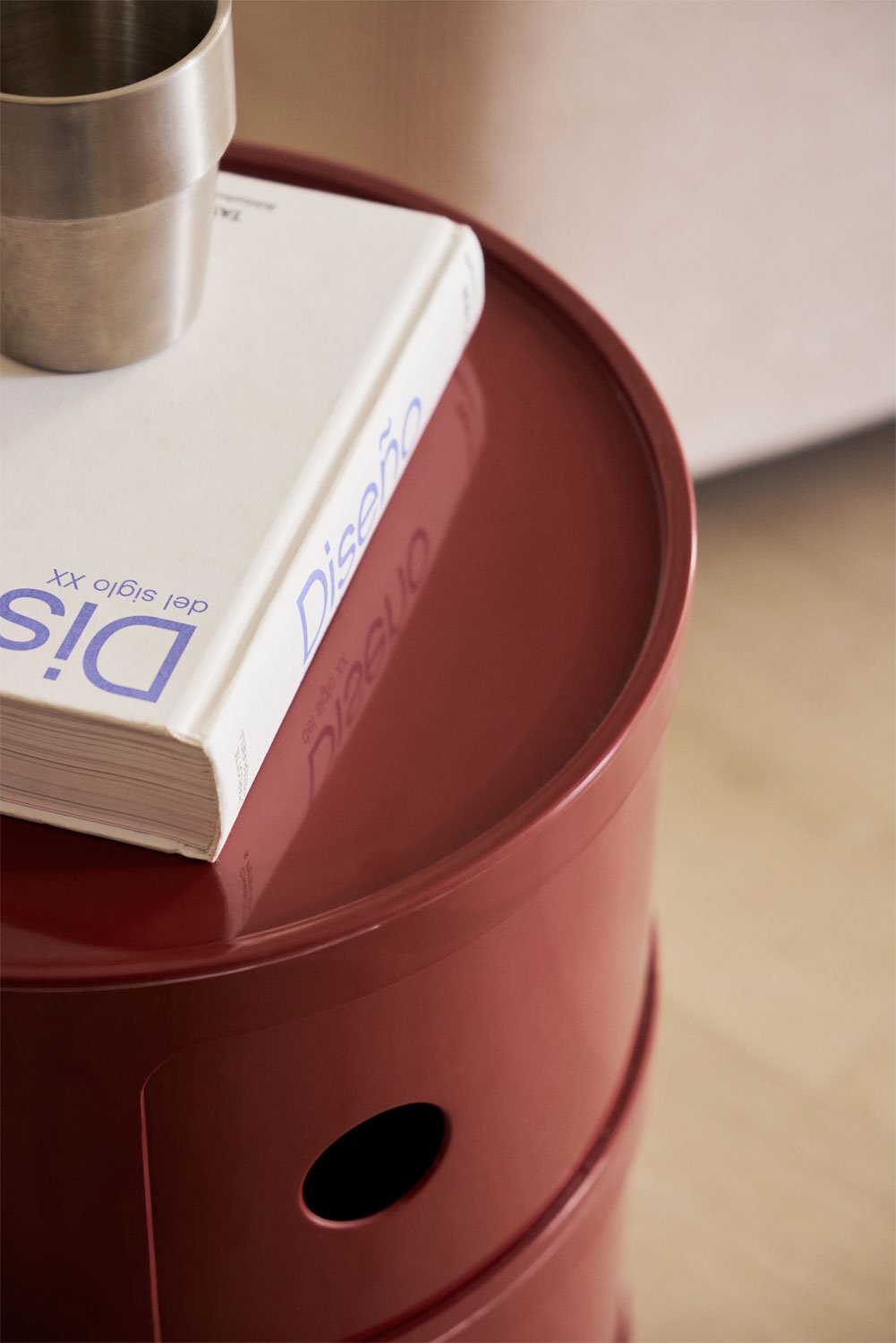 Babel round side table with shelves, gallery image 2