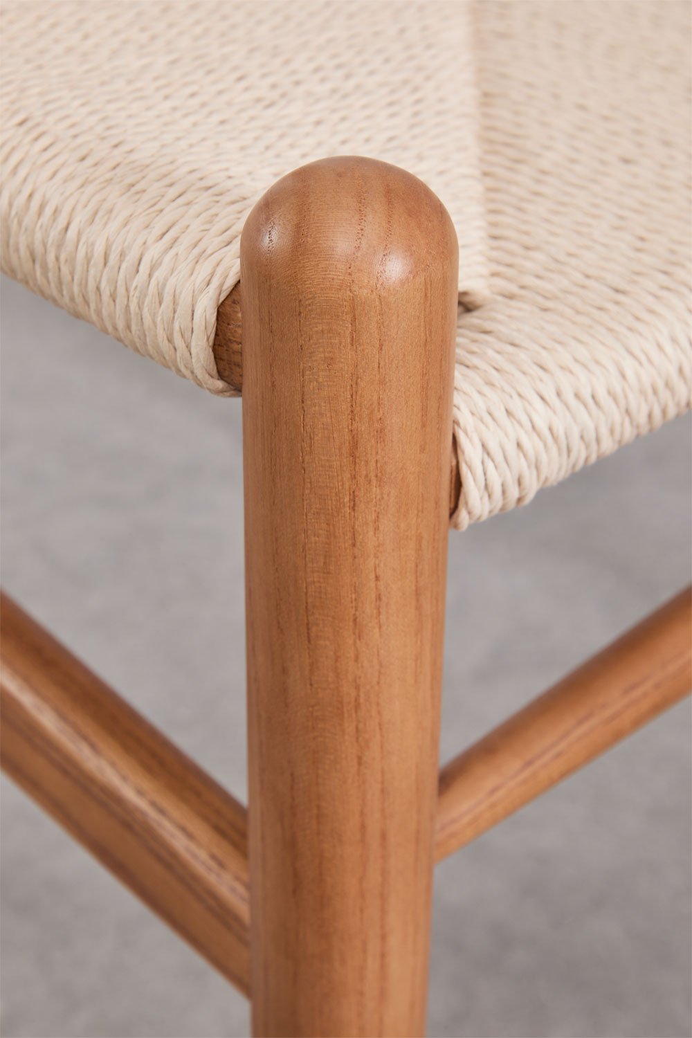 Pack of 4 dining chairs in elm wood Uish Edition, gallery image 6