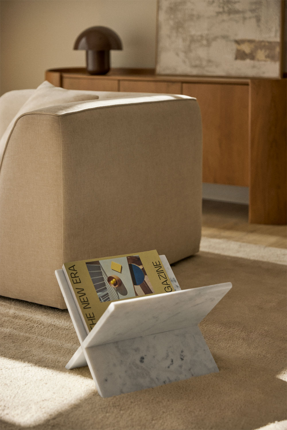 Kristoff marble floor magazine rack - SKLUM