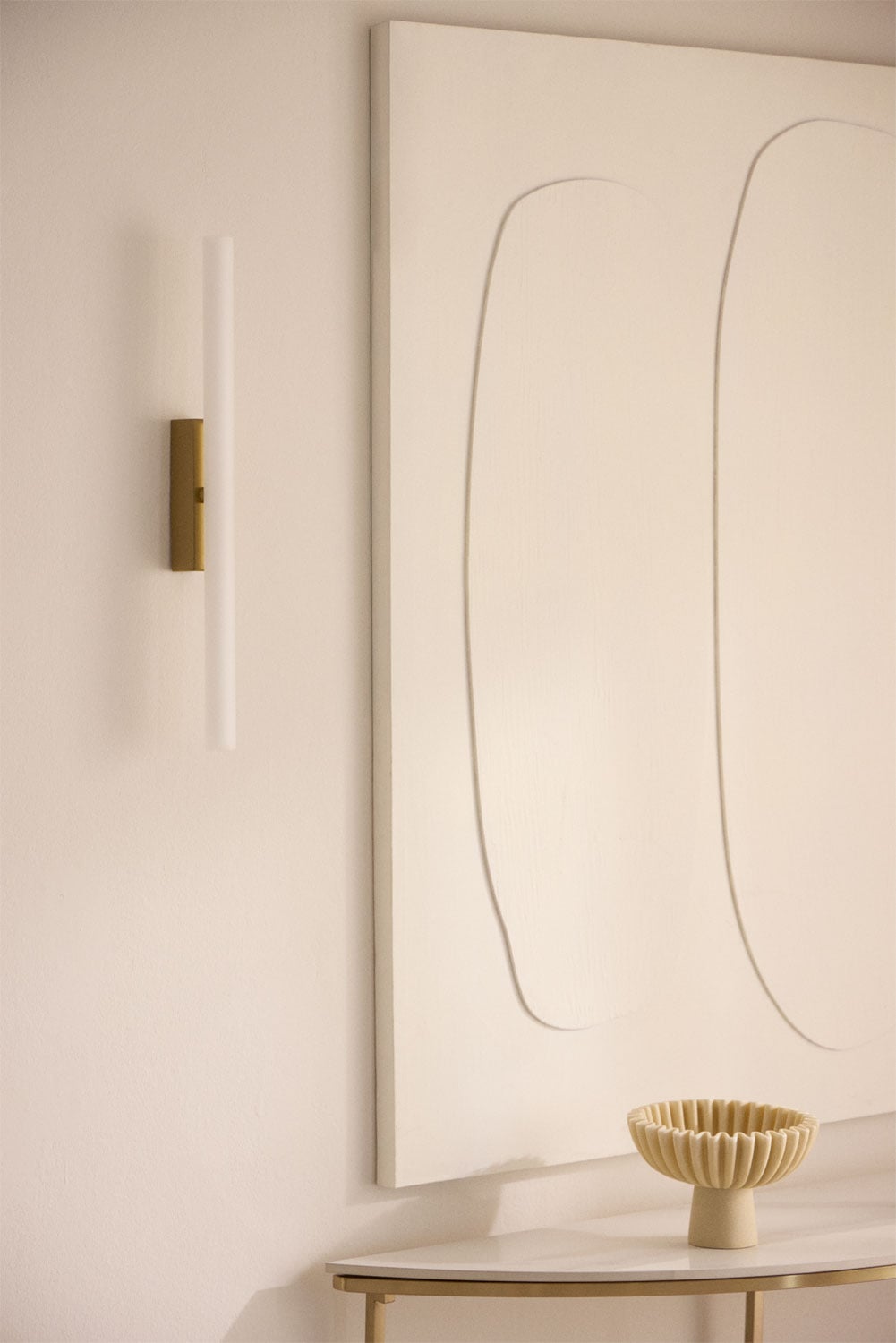 Ziraivo stainless steel LED wall light, gallery image 1