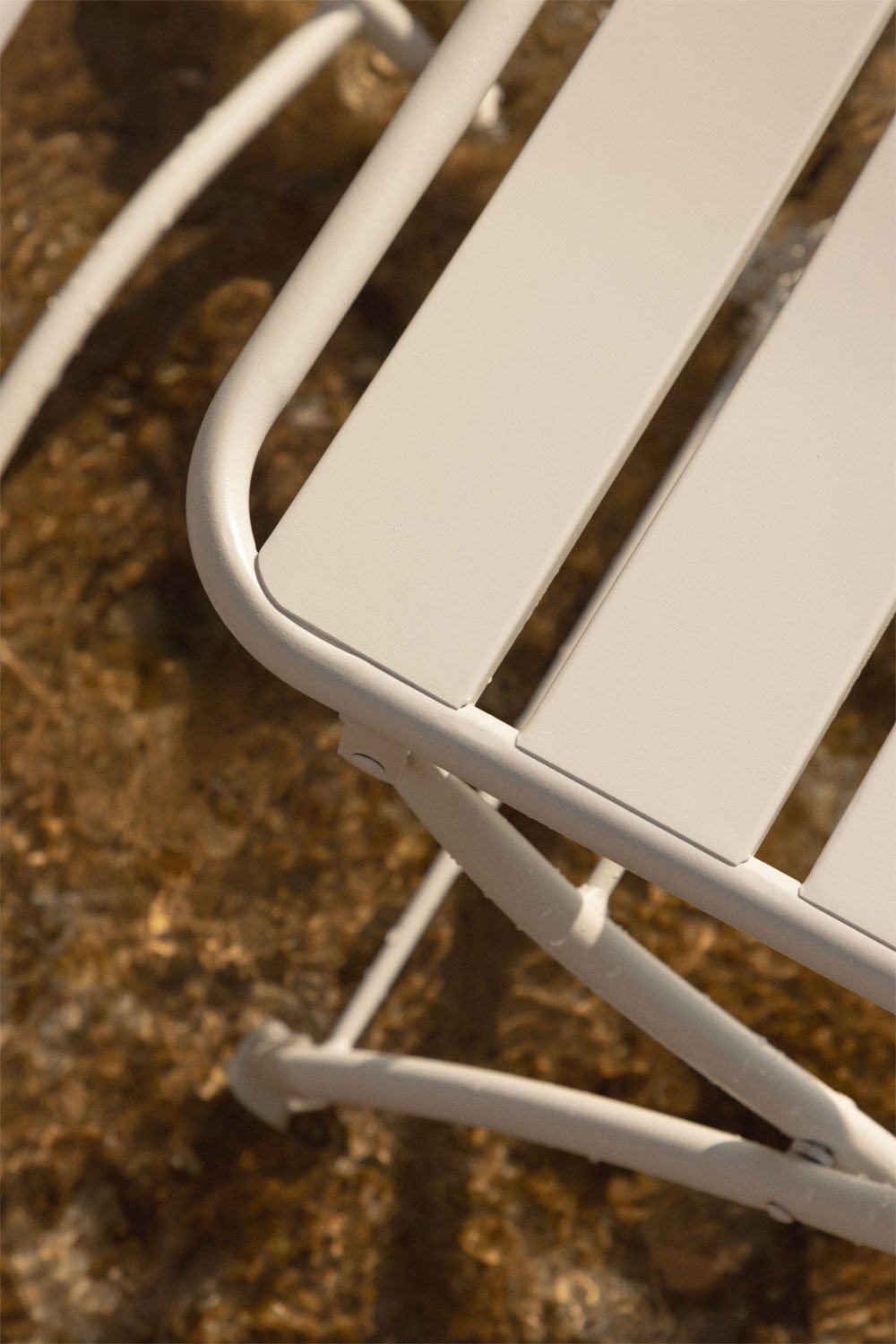 Folding garden chair in steel Janti, gallery image 2