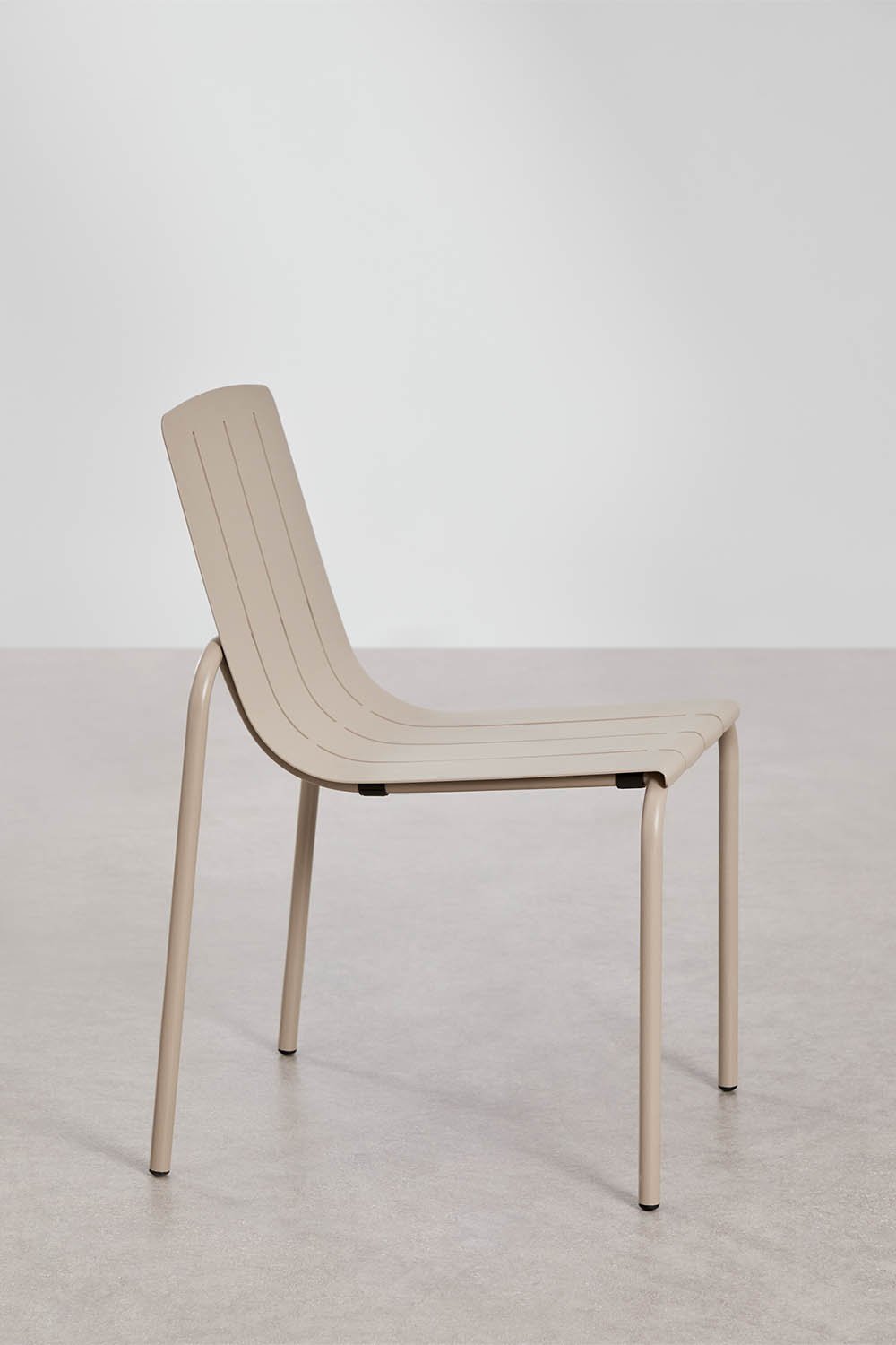 Pack of 2 stackable dining chairs in Isoria steel, gallery image 2