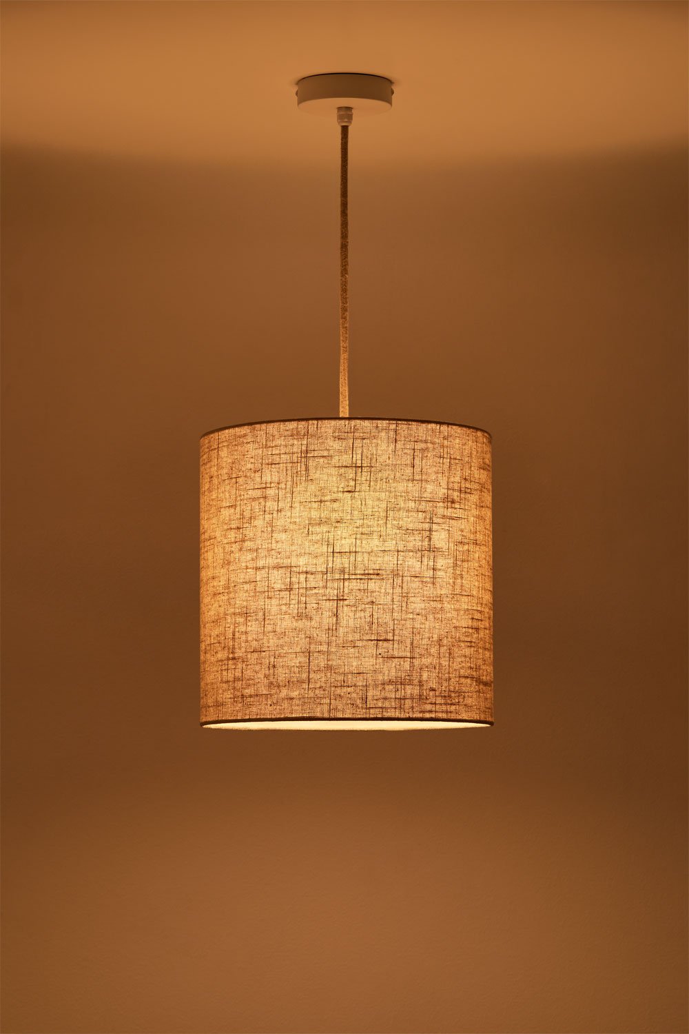 Arlina fabric pendant ceiling lamp, gallery image 2