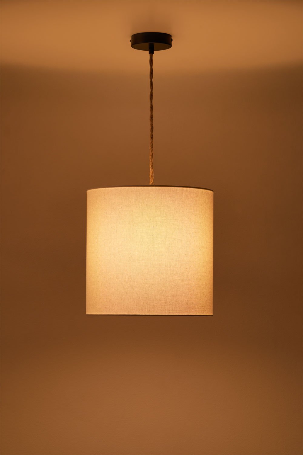 Arlina fabric pendant ceiling lamp, gallery image 2