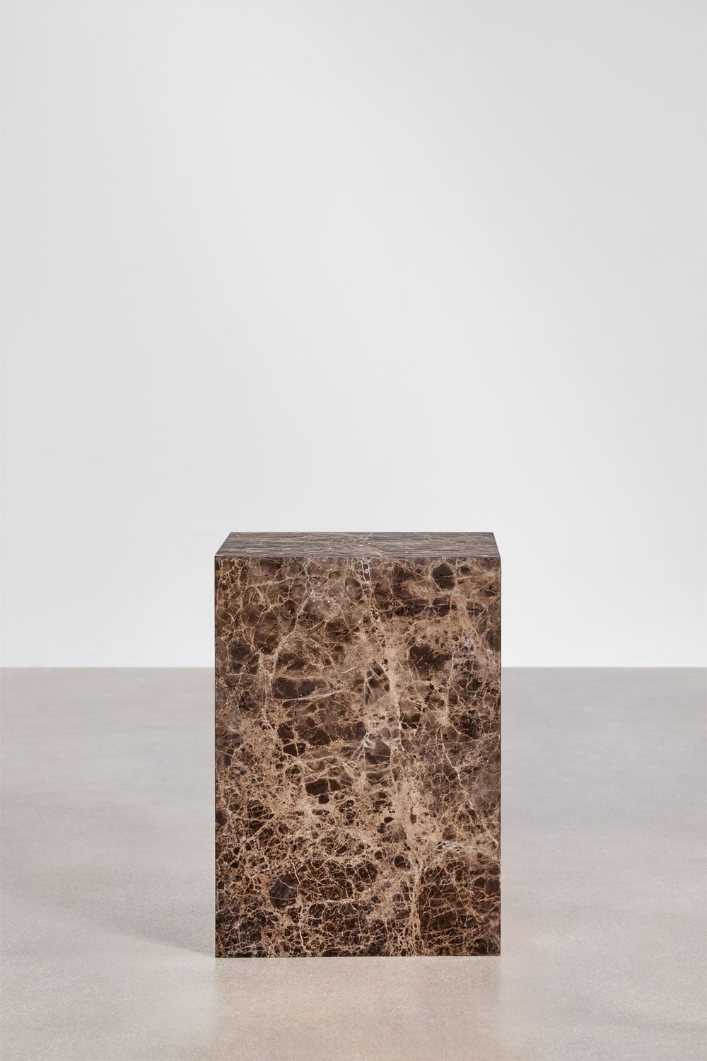 Pack of 2 square 35x35 cm nightstands in natural Aluret stone, gallery image 4
