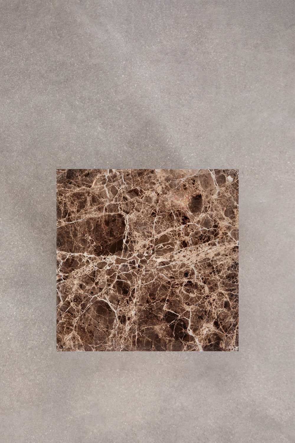 Pack of 2 square 35x35 cm nightstands in natural Aluret stone, gallery image 6