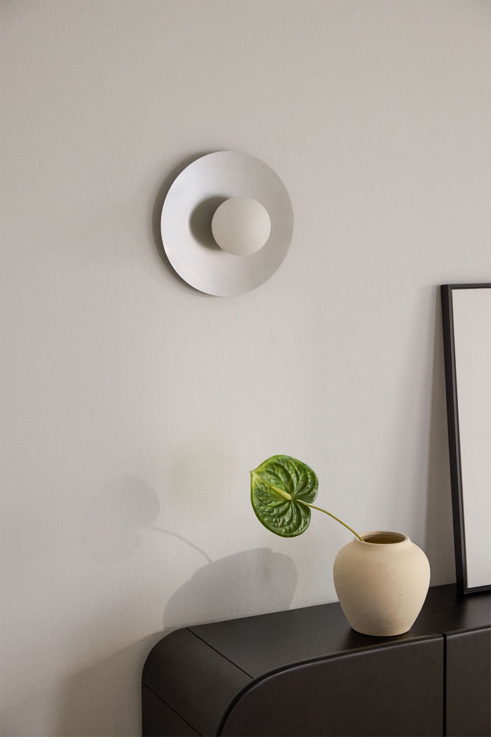 Anine iron and glass wall sconce, gallery image 1