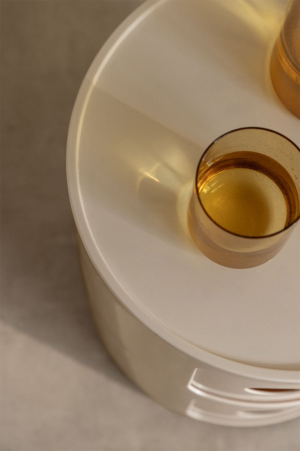 Babel round side table with shelves, gallery image 2