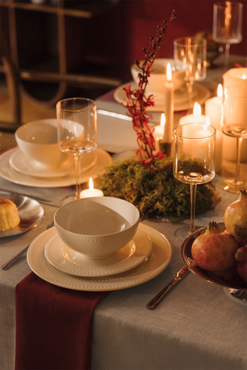 140x240 cm tablecloth in linen and cotton Ederne, gallery image 2