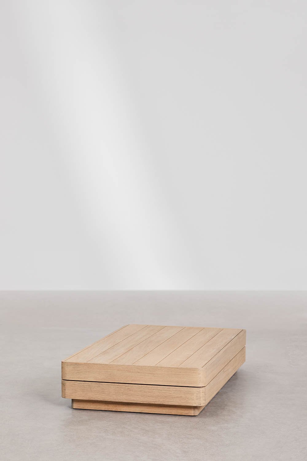 Rectangular 130x75 cm Acacia Wood Verona Garden Coffee Table, gallery image 2