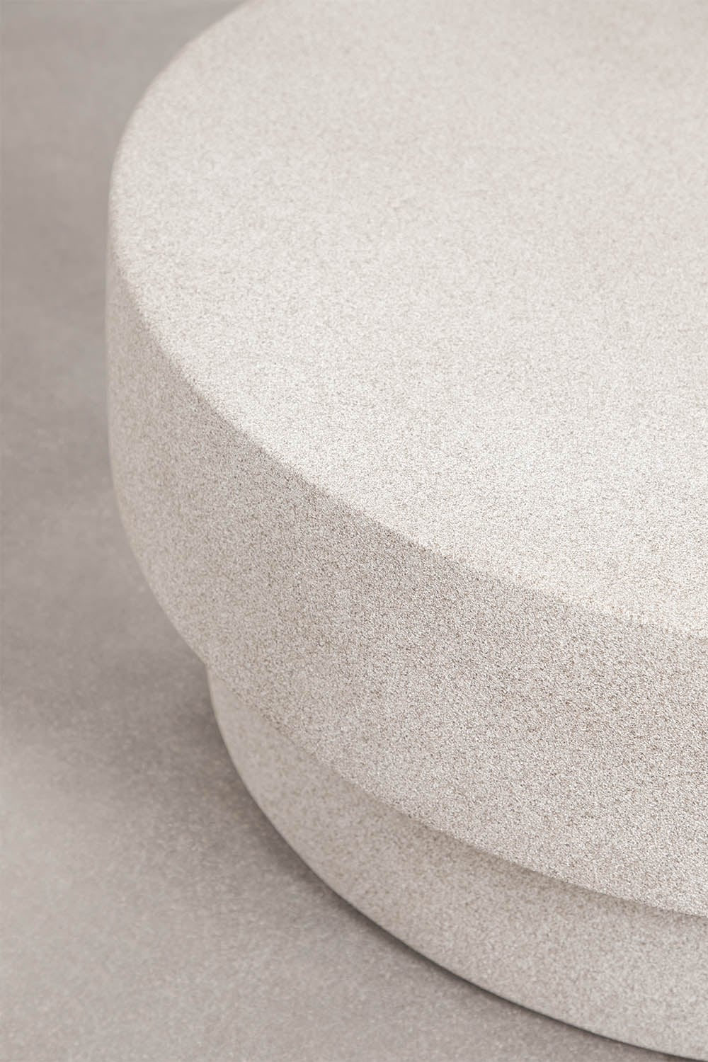 Selara round cement garden coffee table, gallery image 4