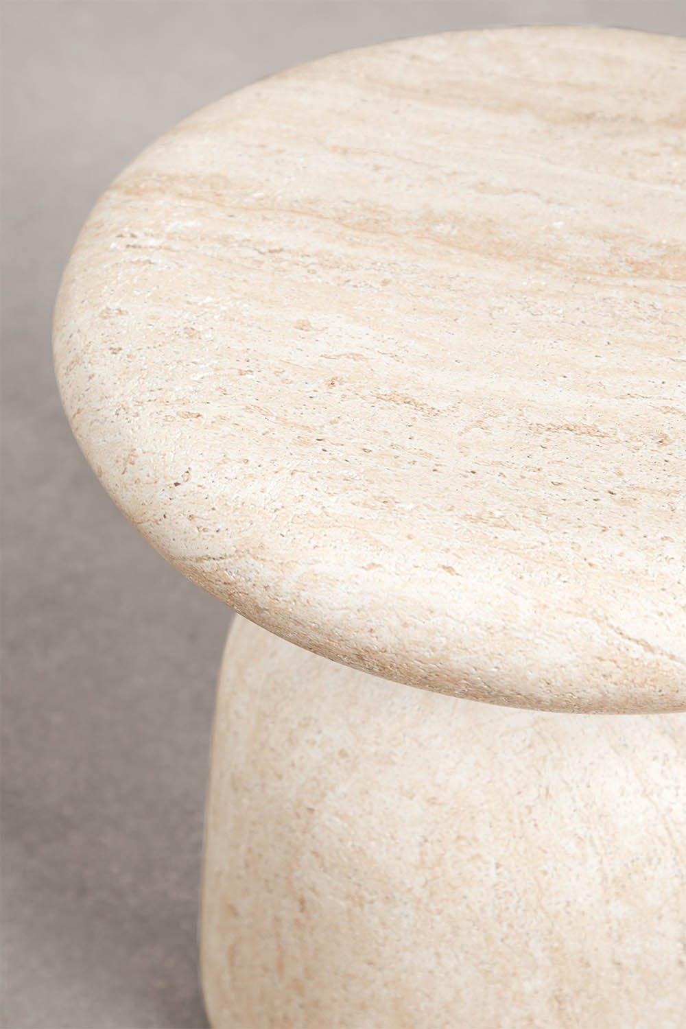 Round Ø40 cm cement Zanira garden side table, gallery image 2