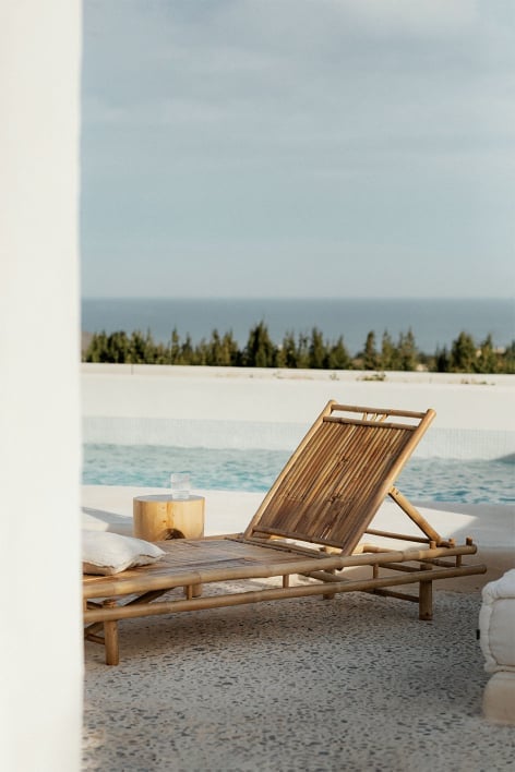 Gossy bamboo sun lounger