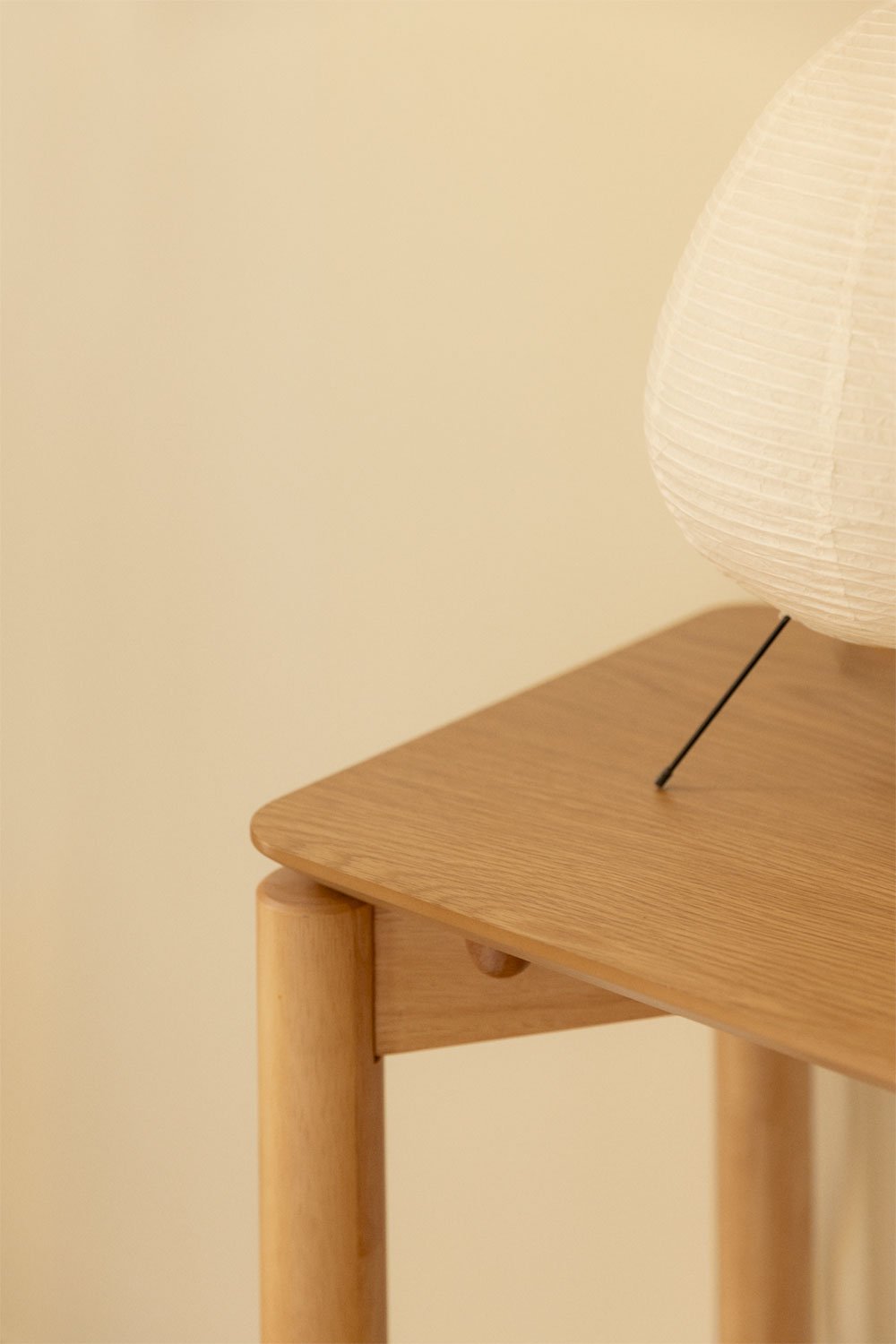 Rectangular hallway console 120x40 cm in MDF with Munden oak veneer, gallery image 2