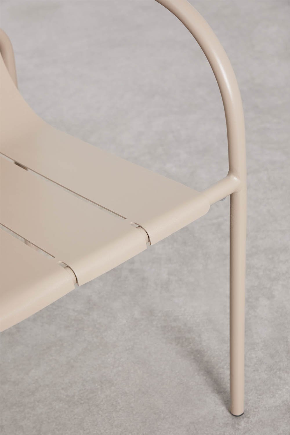 Stackable garden chair pack of 2 with steel armrests Isoria, gallery image 5