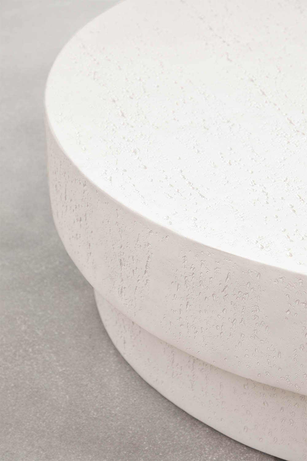 Selara round cement coffee table, gallery image 2